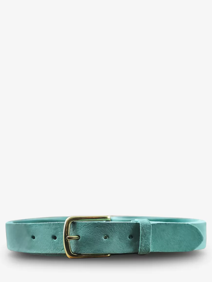 LaCeinture Magnifique Nubuck - 30mm - Turquoise | PAUL MARIUS Cheap