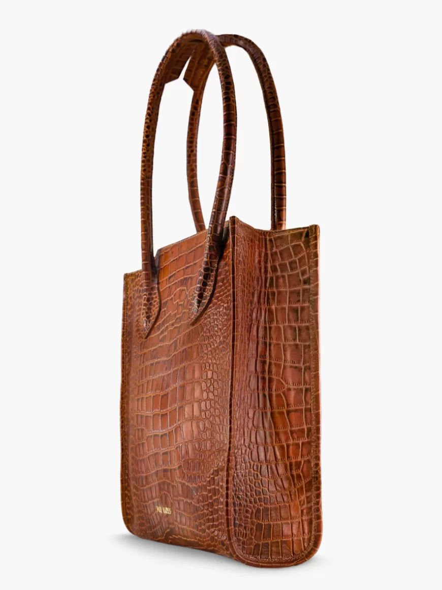 LaFlâneuse Alligator - Ambre | PAUL MARIUS Store