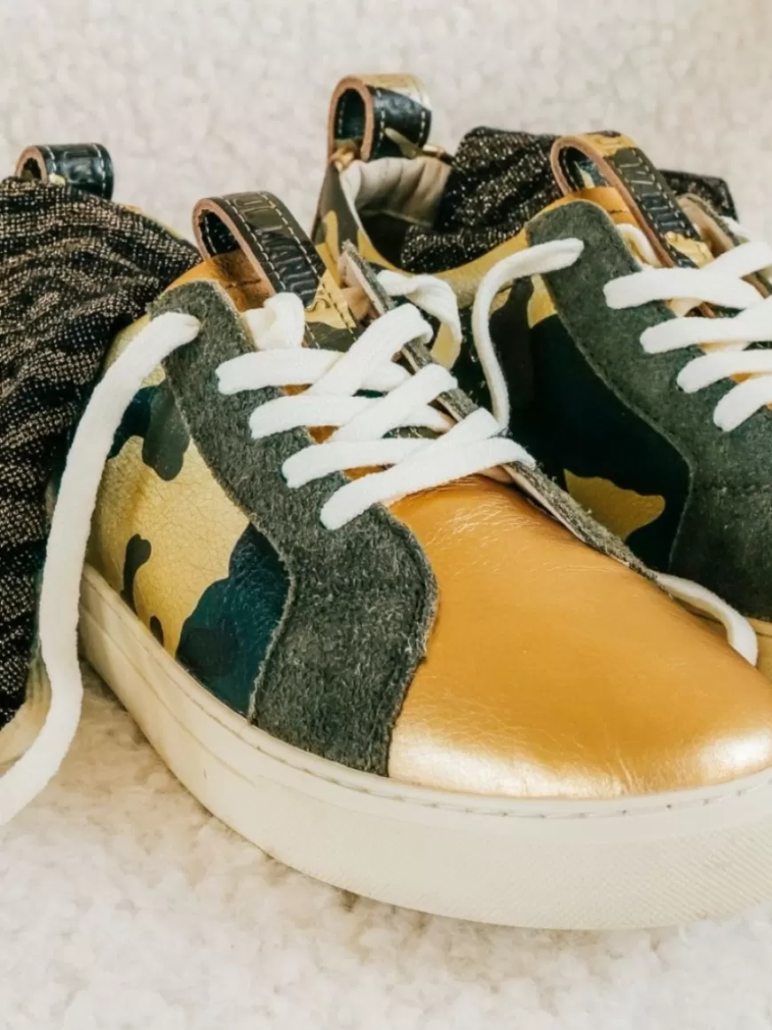 PM002 - Camouflage Kaki / Doré | PAUL MARIUS Shop